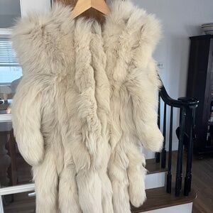 Fox tail fur vest